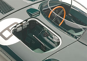 A removable panel reveals the Jag's second seat.
