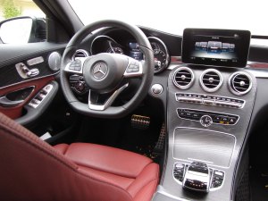 Love this interior, it looks great, is well laid out and the flat-bottomed wheel aids comfort while looking racy too.